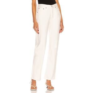 Agolde 'Lana' White Straight Denim Jean Size 24